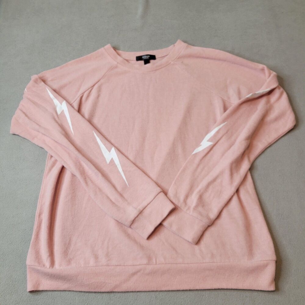 Aqua Lounge Pajama Top Size Xs Dusty Pink